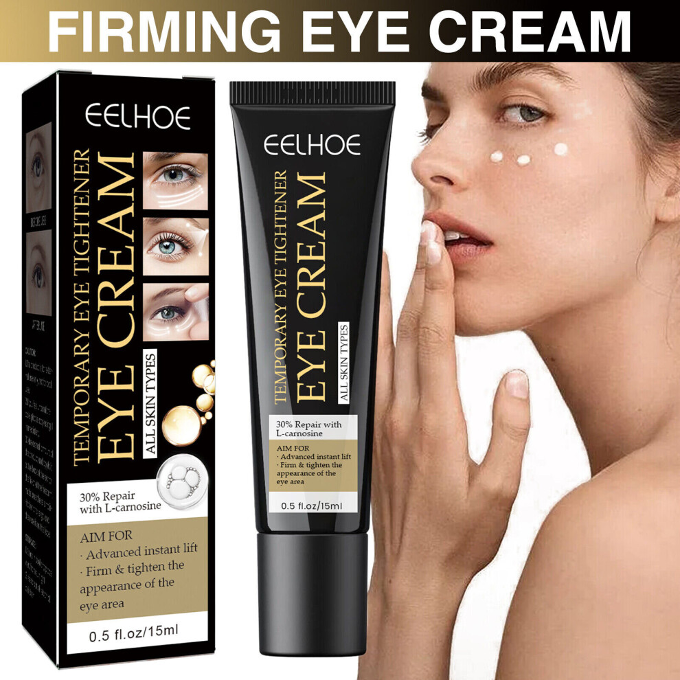 Temporary Tightener Eye Cream Instant Reduces Under Eye Bags Dark