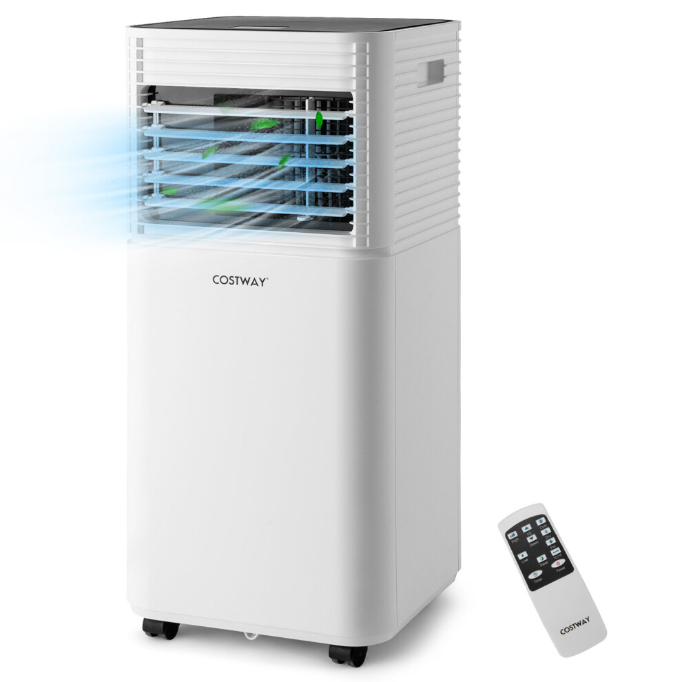 Portable 9000 BTU Air Conditioner Cooler w/ Wheels & Dehumidifier Mode