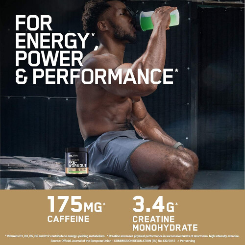 Optimum Nutrition Optimum Nutrition Gold Standard Pre Workout Watermelon Flavoured Powder, 330g 2