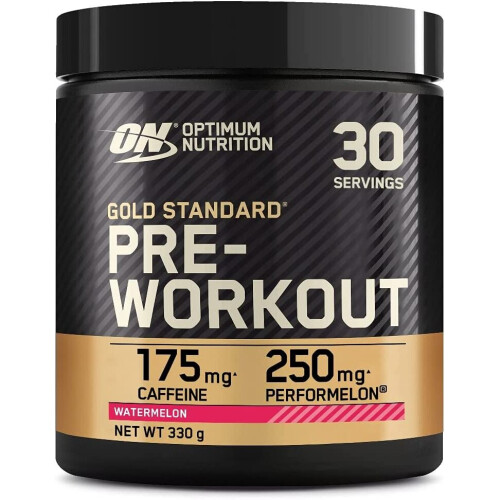 Optimum Nutrition Optimum Nutrition Gold Standard Pre Workout Watermelon Flavoured Powder, 330g