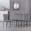 (Grey(velvet), 4 pcs) 4/6 Dining Chairs High Back Velvet/PU Office 1