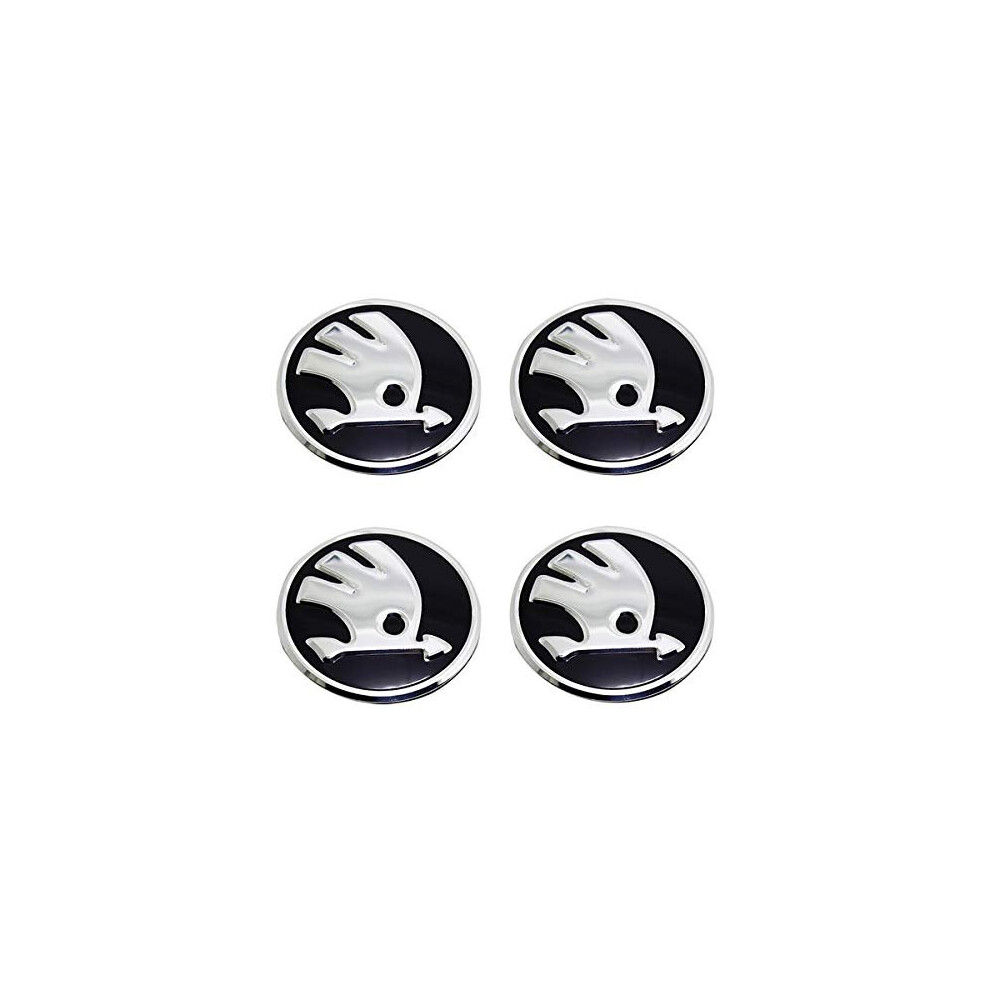 Selloria Skoda Wheel Center Caps 56Mm Scala Rapid Fabia Octavia Roomster