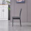 (Grey(velvet), 4 pcs) 4/6 Dining Chairs High Back Velvet/PU Office 4