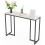 (Ink Painting Pattern-black Legs) Sintered Stone slim Console Table Desk Hallway Unit 1