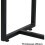 (Ink Painting Pattern-black Legs) Sintered Stone slim Console Table Desk Hallway Unit 7