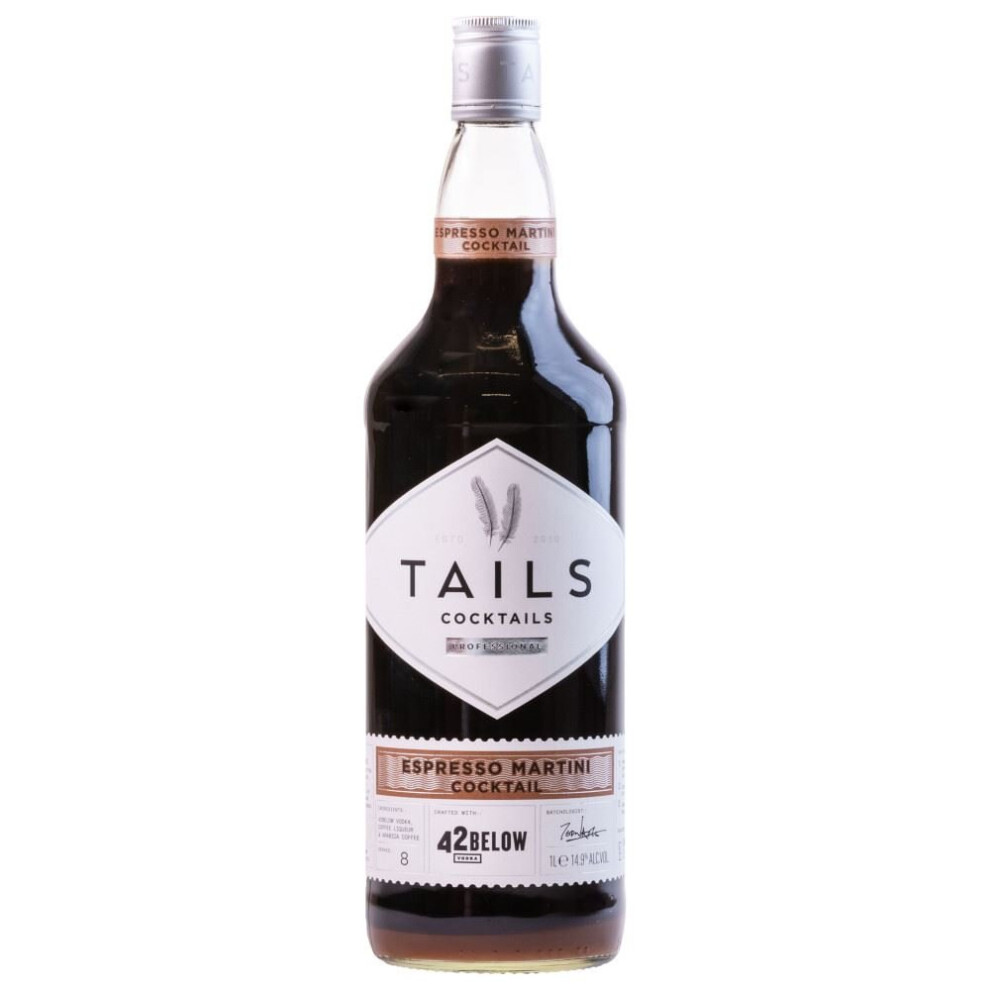 Tails Pre-Mixed Espresso Martini Cocktail 1ltr 
