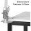 ( White Tabletop-black Legs) Sintered Stone slim Console Table Desk Hallway Unit 9