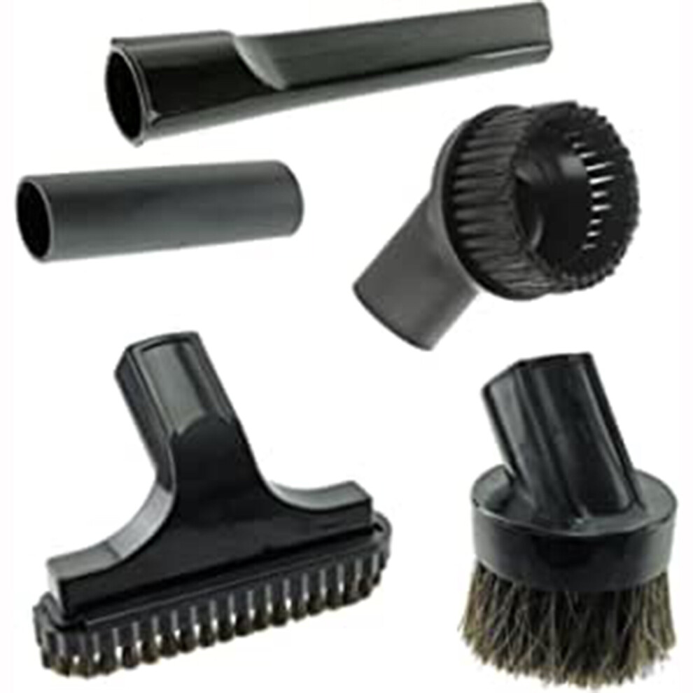 Spares2go 32Mm Mini Crevice Stair & Round Brush Tool Kit Fits Nilfisk Vacuums