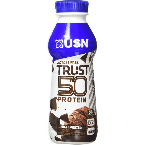 USN Trust 50 Pre-mixed & Ready to Drink Protein Shake Bottles: 6 x 500 ...