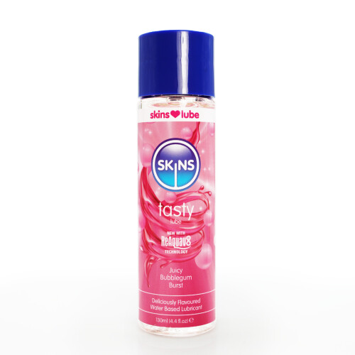 Skins SKINS – LECKERES, WASSERBASIERTES GLEITMITTEL MIT BUBBLEGUM-FARBE 130 ML