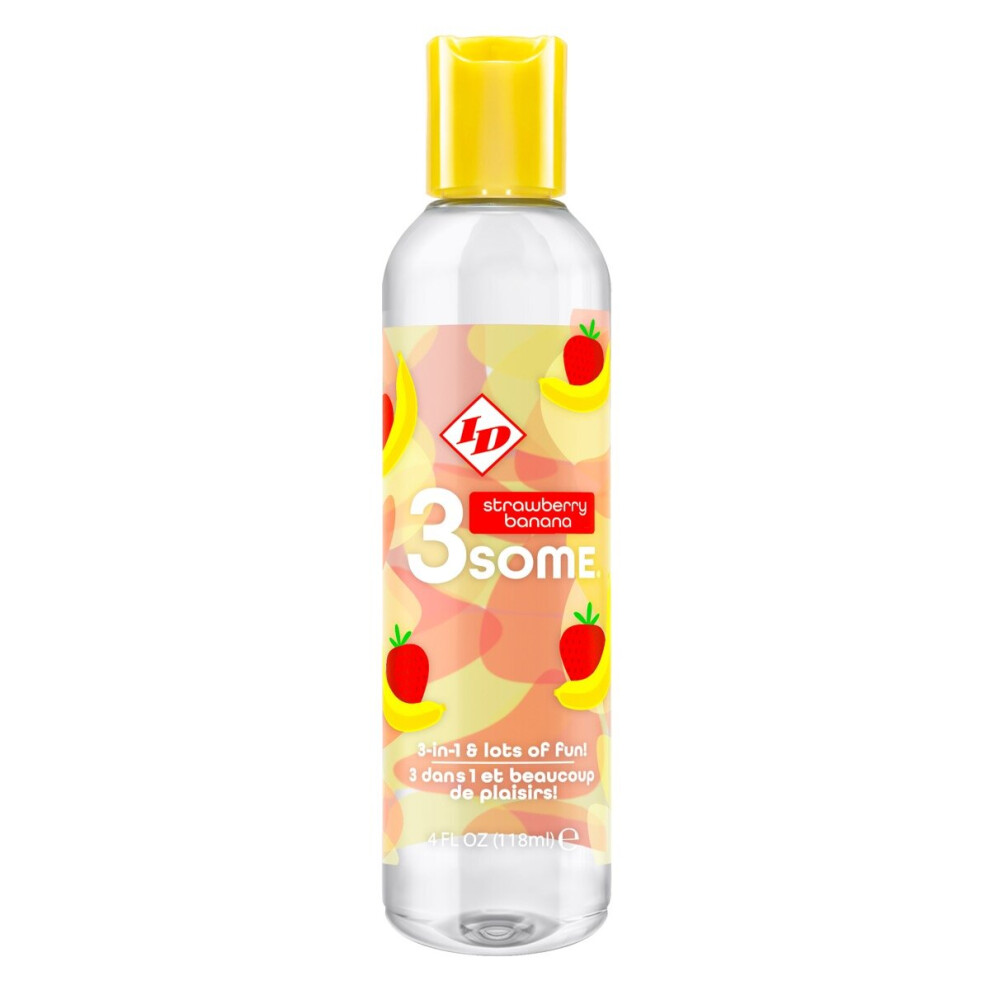 Id Lubricant Id 3Some 4 Fl Oz Strawberry Banana Bottle