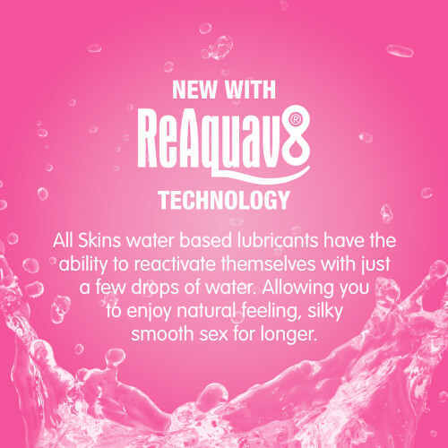 Skins SKINS – LECKERES, WASSERBASIERTES GLEITMITTEL MIT BUBBLEGUM-FARBE 130 ML 2
