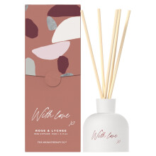 Fragranced Reed Diffuser Rose & Lychee Scented 150ml Mother's Day Gift