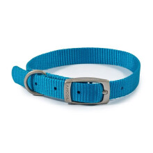 ANCOL VIVA BUCKLE DOG COLLAR 5 39-48cm BLUE