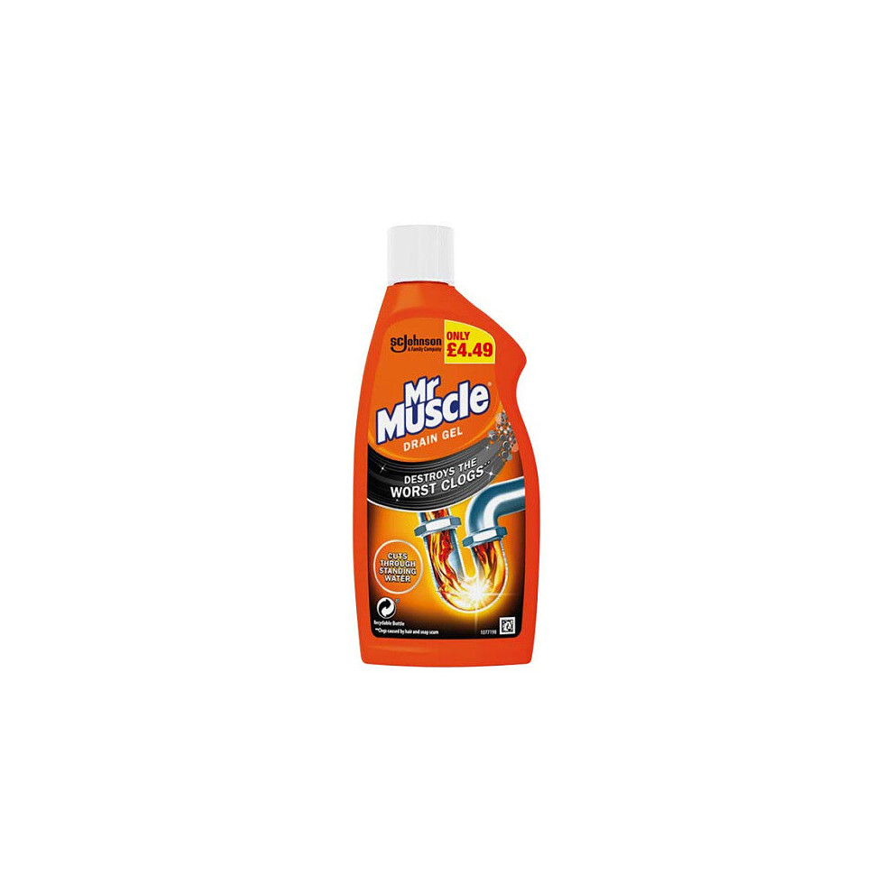 Mr Muscle Drain Gel 500ml (Pack of 6)
