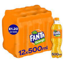 Fanta Orange Bottled Fizzy Drink 12 x 500ml Best Before 30th April 2023