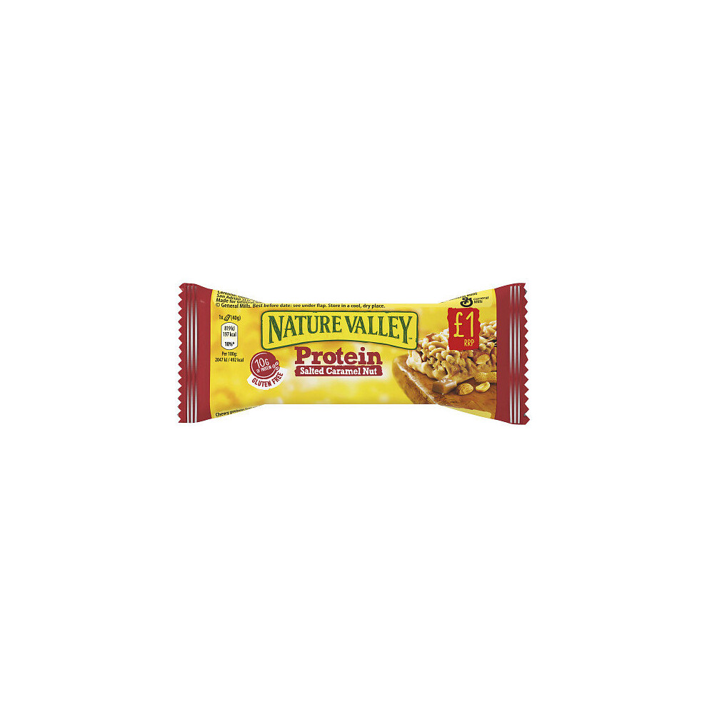 Nature Valley Protein Salted Caramel Nut 40g (Pack of 12)