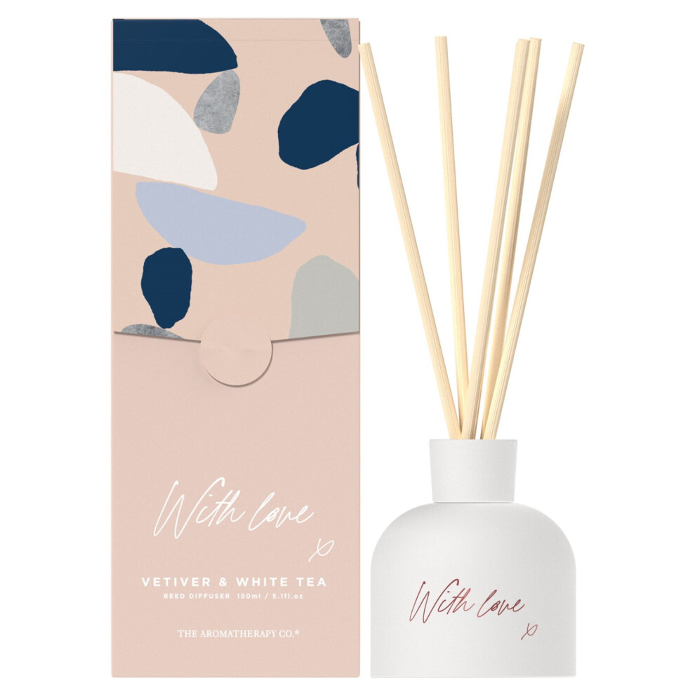 Widdop And Co. Fragranced Reed Diffuser Vetiver & White Tea Scented 150Ml Mother's Day Gift