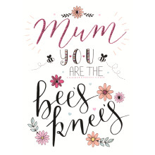 Mum Mother's Day Card You Are The Bees Knees Embellished Inspired Greetings Cards