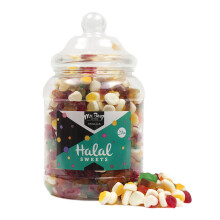 (Large Jar 1700gm) Halal Sweets Happy Birthday Gift Jar Jelly Mix