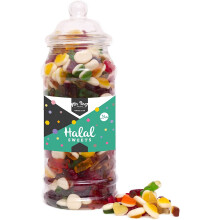 (Medium Jar 750gm) Halal Sweets Happy Birthday Gift Jar Jelly Mix