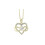 (gold) Infinite Heart Pendant Necklace 1