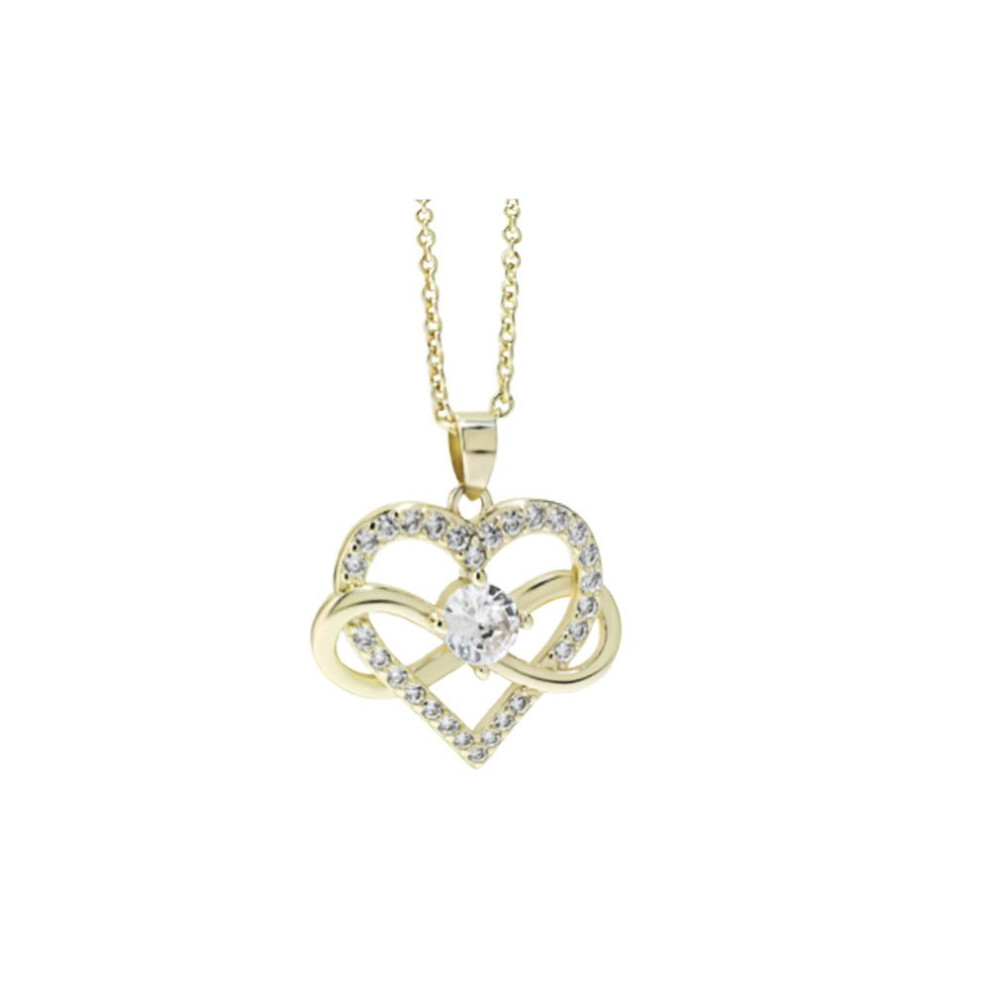 (gold) Infinite Heart Pendant Necklace