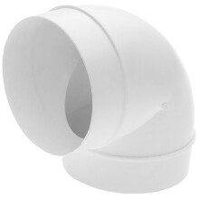 Universal 90 Degree Duct Elbow Connector, 6in / 150mm, Push-Fit, Male Spigot - Fits 150mm Pipe or 152mm Hose - 03-NDY-303