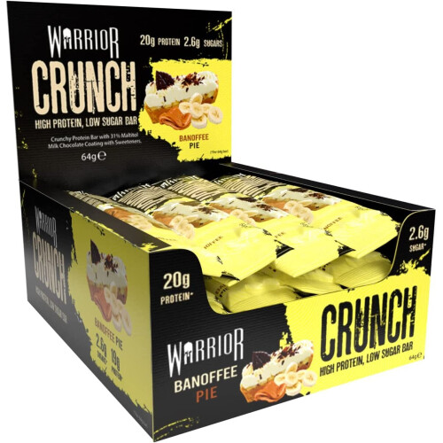 Warrior Banoffee Pie - Warrior CRUNCH - 12 Bars
