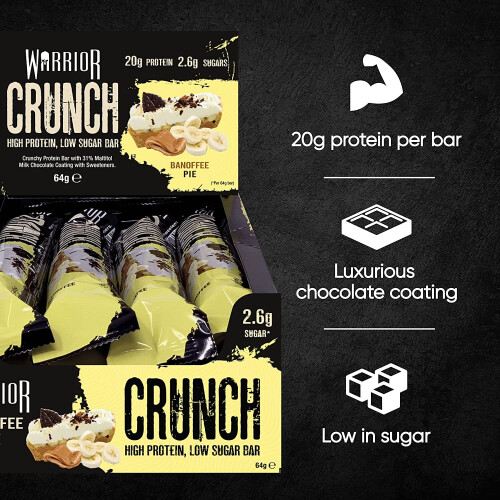 Warrior Banoffee Pie - Warrior CRUNCH - 12 Bars 2