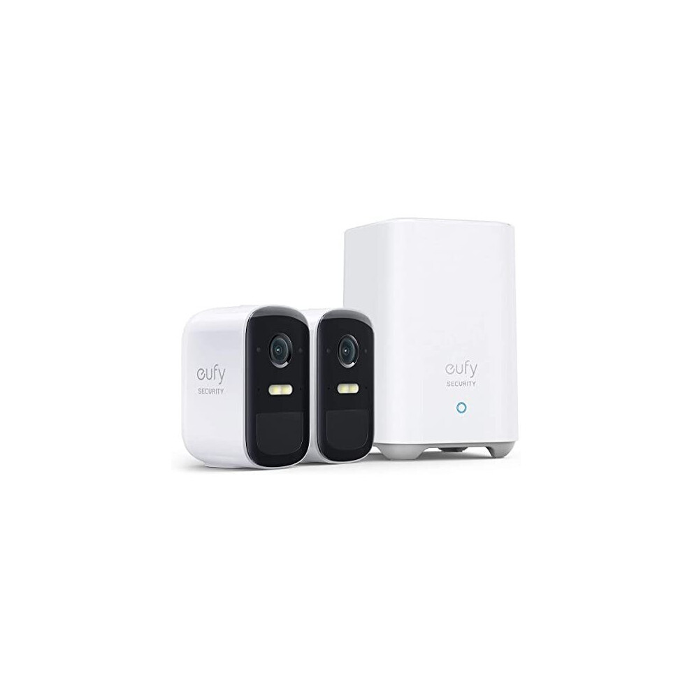 eufy Security, eufyCam 2C Pro 2-Cam Kit, Wireless Home Security System with 2K Resolution, 180-Day Battery Life, HomeKit Compatibility, IP67, Night Vi