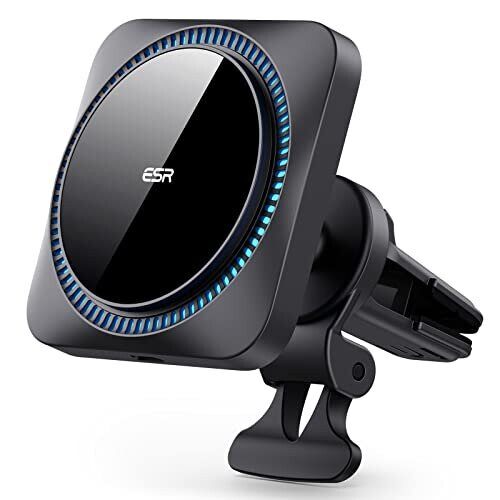 ESR HaloLock Wireless Car Charger with CryoBoost, Compatible with MagSafe Car Charger, Compatible with iPhone 14/13/12 Series Phones and Magnetic Case