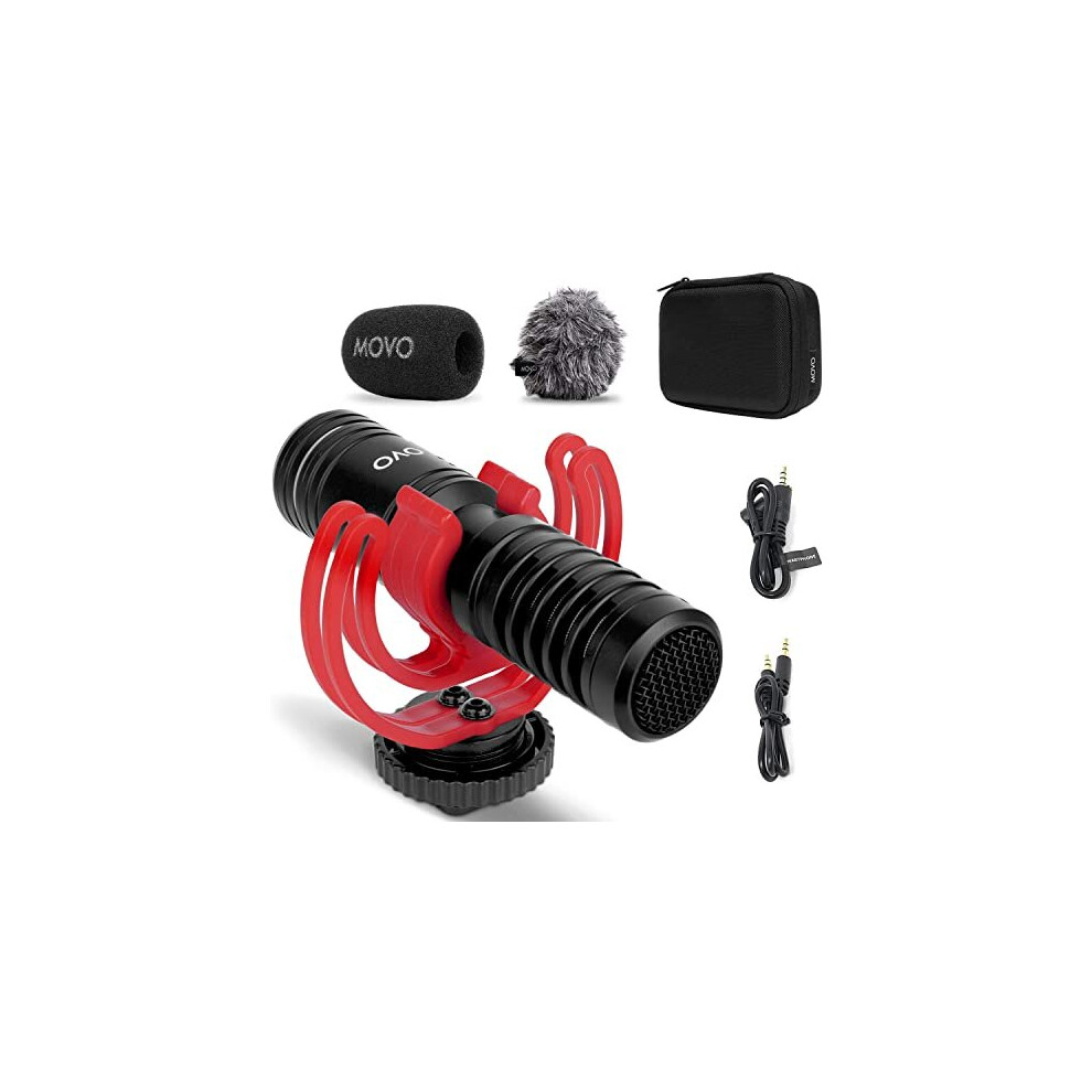 Photos - Other Photo Accessory Movo VXR10-PRO External Video Microphone for Camera with Rycote Lyre Shock Mount - Compact Shotgun Mic and Accessories Compa