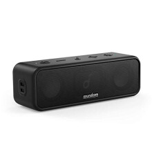 Soundcore 3 by Anker Soundcore, Bluetooth Speaker with Stereo Sound, Pure Titanium Diaphragm Drivers, PartyCast Technology, BassUp, 24H Playtime, IPX7
