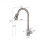 Kitchen Sink Faucet 360° Rotation Single Handle Deck Mounted Kitchen Faucet Pull Out Spray 5