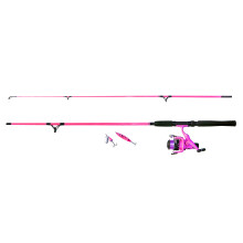 (Pink) 2pc Allround 1.95m Fishing Rod Reel Line Lure Set