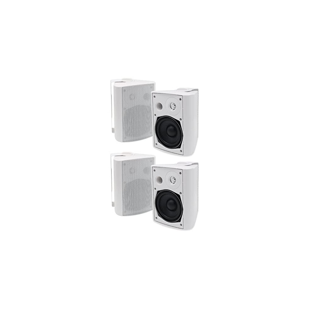 Studiofinix 5.25 Inches 600 Watts Outdoor Bluetooth Speakers With Superior Stereo Dome Tweeter Perfect For Indoor- Outdoor Patio Garden Porch (, White 6974065530717