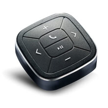 TUNAI Button Bluetooth Media Remote Control for iPhone and Android - Bluetooth 5.0 Wireless IPX7 Waterproof Controller for Car Bike Motorbike Steering