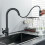 (Silver) Sensor Kitchen Faucets Smart Touch Inductive Sensitive Faucet Mixer Tap Single Handle Dual Outlet Water 6