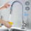(Silver) Sensor Kitchen Faucets Smart Touch Inductive Sensitive Faucet Mixer Tap Single Handle Dual Outlet Water 2