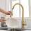 (Silver) Sensor Kitchen Faucets Smart Touch Inductive Sensitive Faucet Mixer Tap Single Handle Dual Outlet Water 8