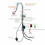 (Silver) Sensor Kitchen Faucets Smart Touch Inductive Sensitive Faucet Mixer Tap Single Handle Dual Outlet Water 9