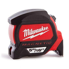 Premium Magnetic Tape Measure 5 m/16 ft (Width 27 mm)