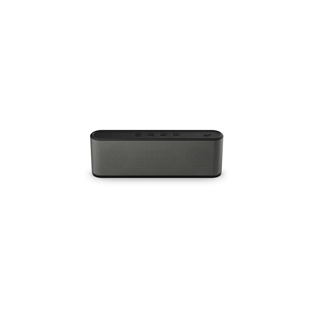 Kitsound Boombar 30 Portable Bluetooth Speaker, 20 Hours Playtime. True Bass Eq Mode, Microphone, Wireless Speaker For Iphone, Samsung, Black, Gun Met