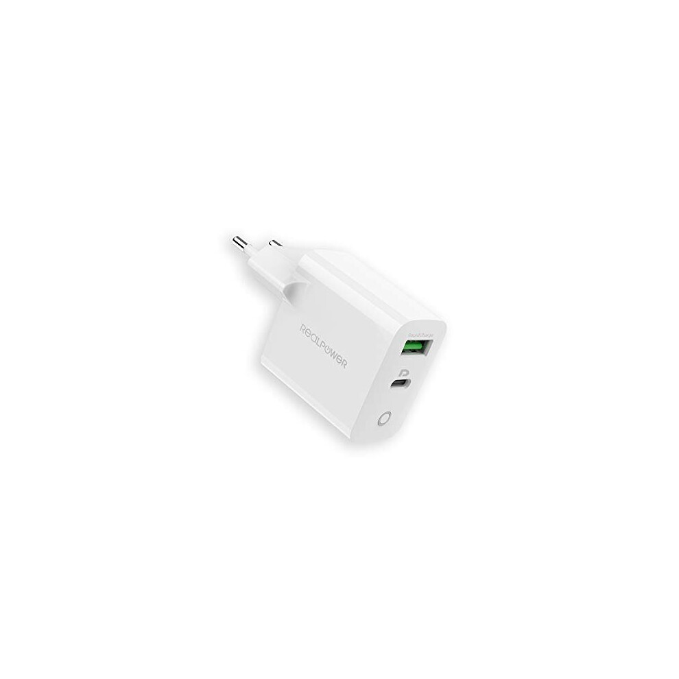 Realpower Pc-65 Usb C Charger 65 W Power Delivery, Usb-C Power Supply With Rapid Charge & Gan Tech, Usb C Pd Charger For 13 Inch Macbook Pro, Iphone 1 4040895008596