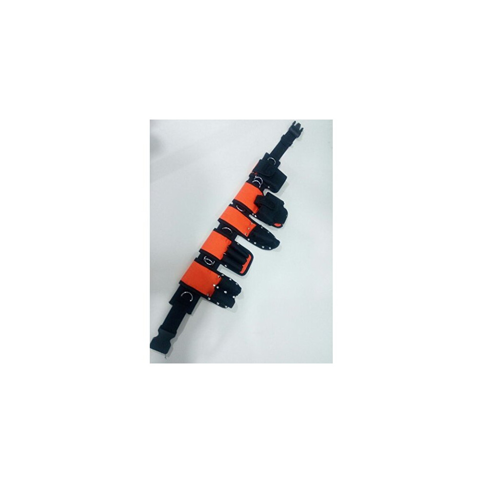 Bbi Scaffolding Nylon Padded Tool Belt.- 8 Toolset In 1 Belt Safety With Lanyards Light