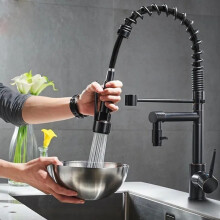 Kitchen Faucets Vessel Sink Mixer Tap Swivel Spray