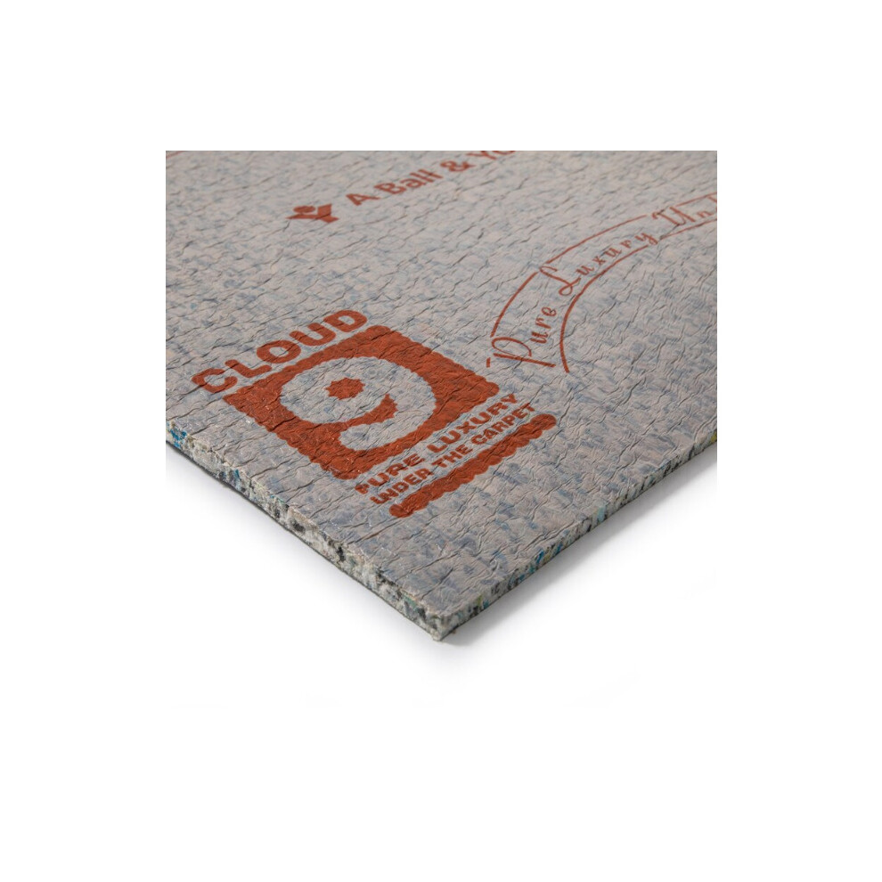 (Full Roll (15M2)) Cloud 9 Super Contract Carpet Underlay 10Mm High-Density 5056524036303