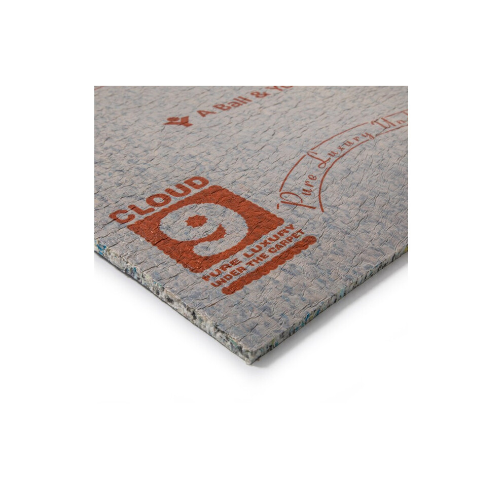 (Half Roll (7.5m2)) Cloud 9 Super Contract Carpet Underlay 10mm High-Density