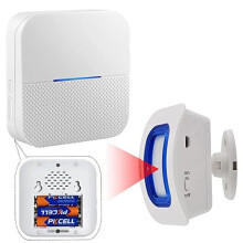 Caregiver Pager Indoor Portable Motion Sensor Alarm Room Bed Alarms and Fall Prevention for Elderly Dementia Patients/Mailbox Alert Device for Home Wi